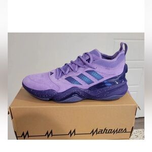 Adidas Lavender and Navy Sneakers